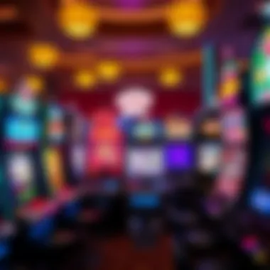 An assortment of different types of slot machines in a casino