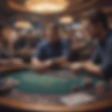 Mastering Strategy: The Role of Skill in Casino Games A strategic card game in play at a casino table, emphasizing skillful decision-making.