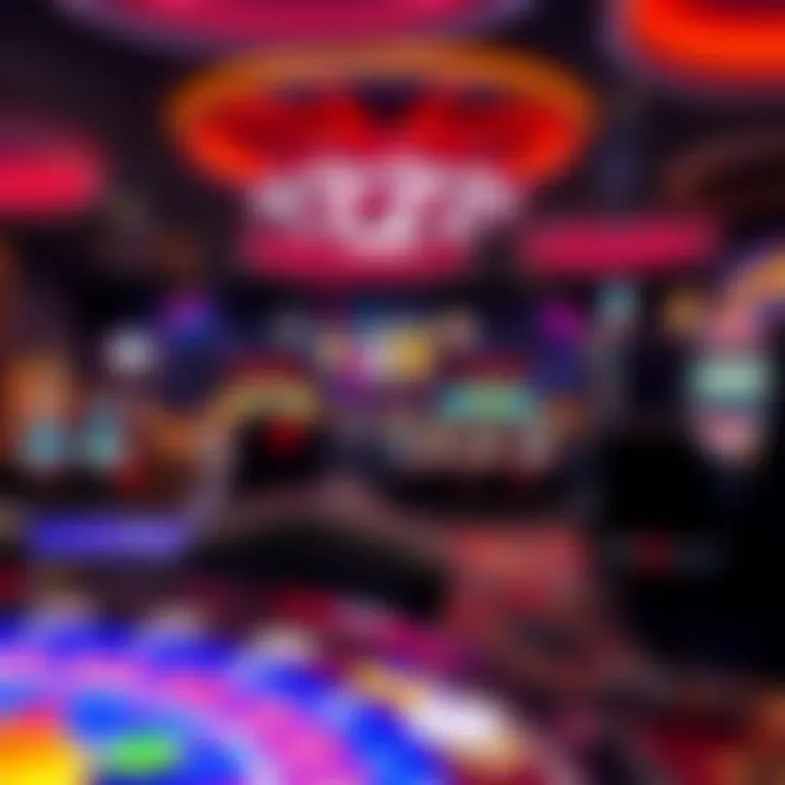 Inside view showcasing gaming options