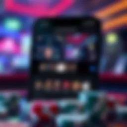 Overview of Americas Cardroom Mobile App interface