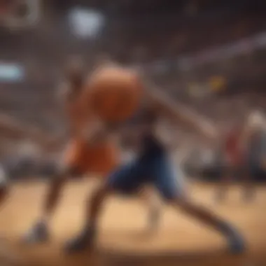 Basketball: A Bettor's Paradise Energetic basketball game with fans cheering