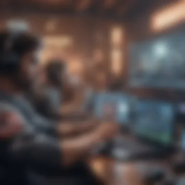 Emerging Trends in Esports Betting Diverse esports landscape showcasing competitive gameplay