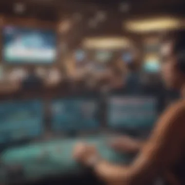 Analyzing Trends in Sports Betting Writer analyzing data and trends in sports betting