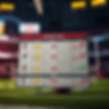 Strategic betting chart with insights for Super Bowl wagering