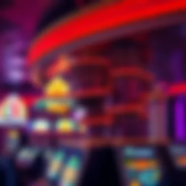 Close-up of unique features within the casino environment