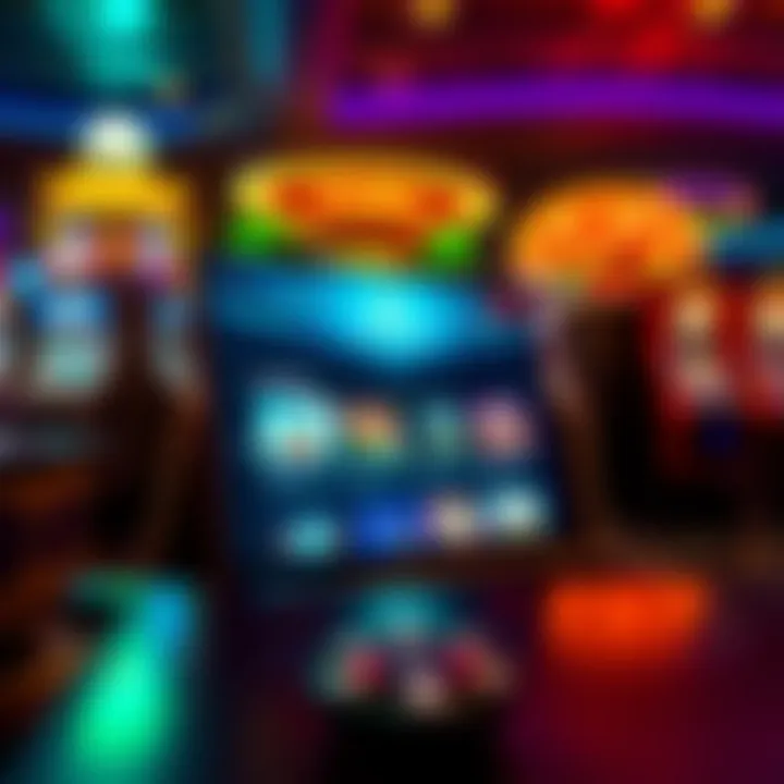 Screenshot of the casino's game offerings displayed on the website