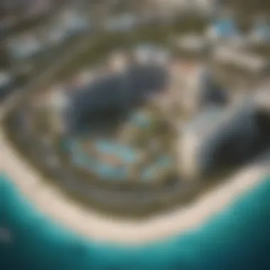 Stunning Aerial View of Baha Mar Casino Aerial view of Baha Mar Casino showcasing its stunning architecture