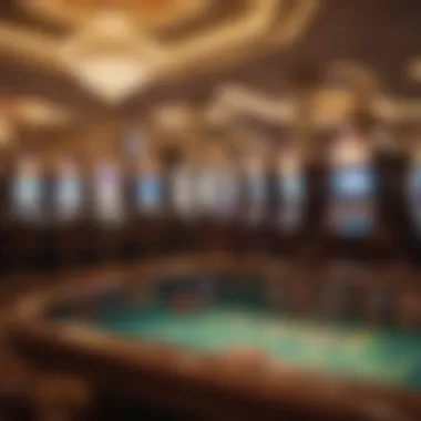 Luxurious Gaming Area at Baha Mar Casino Luxurious gaming area filled with slot machines and table games