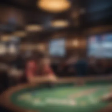 The Atmosphere of Gameplay in Bay Area Card Rooms Interior view of a Bay Area card room showcasing vibrant gameplay