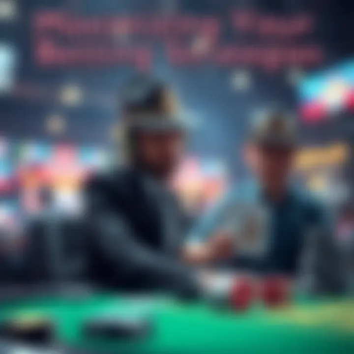 Visual representation of online betting strategies and bonuses