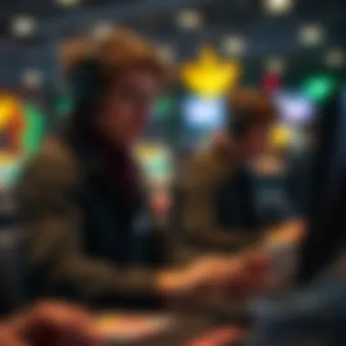 Gamblers Analyzing Data