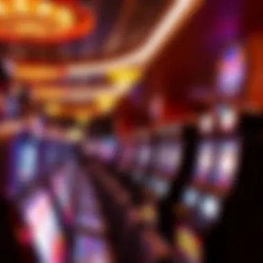 Interior gaming floor showcasing slot machines