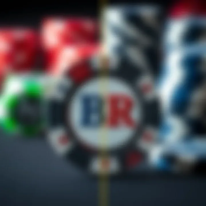 A side-by-side comparison of different materials used in BR poker chip production