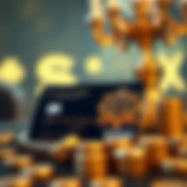 Caesars Rewards Credit Card design showcasing luxury elements