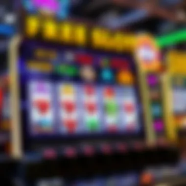 Vibrant depiction of a free slots interface with colorful symbols and themes