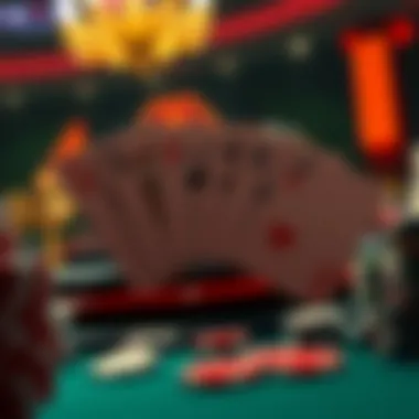 Detailed view of card values in Casino 21