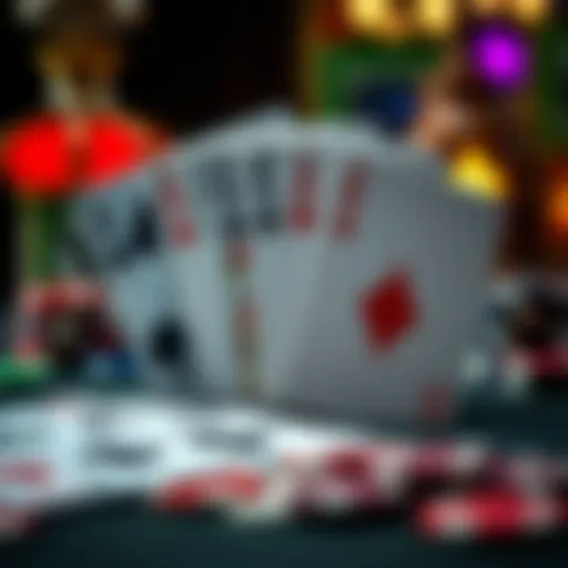 A beautifully arranged deck of cards showcasing different suits.