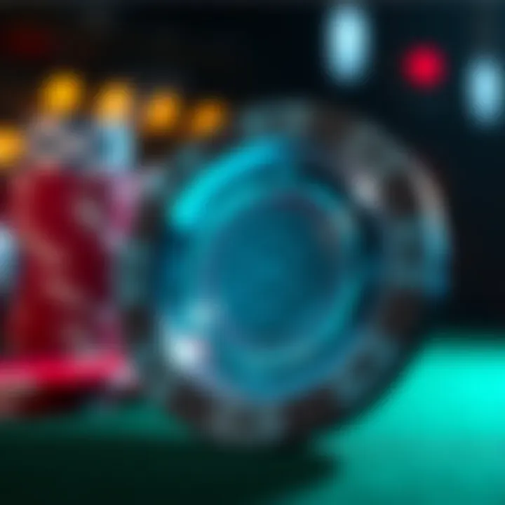 An illustration demonstrating the layered construction of a modern casino chip for enhanced security.