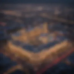 Aerial view of Sacramento casinos