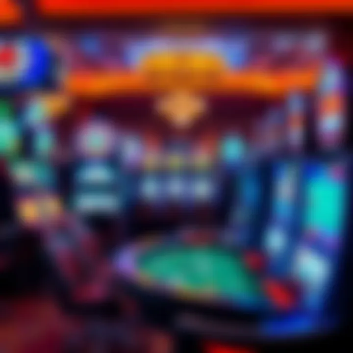 A diverse range of gaming options available at an Indiana casino, including poker and slots