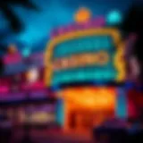 Exterior view of Casino Tampa showcasing its vibrant nightlife