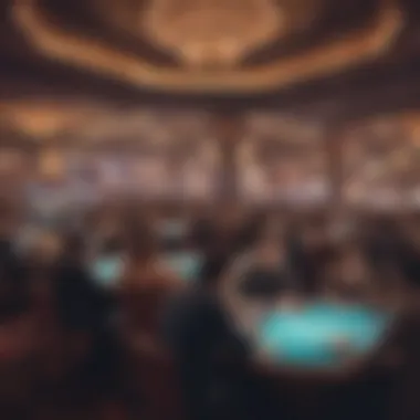 Crowd enjoying entertainment at a Virginia casino event