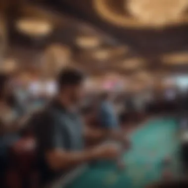 Diverse Gaming Options in Virginia's Casinos Interior gaming area filled with slot machines and poker tables