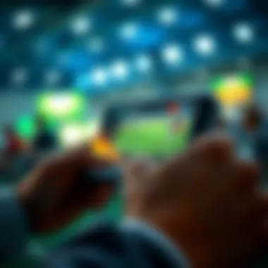 A close-up of a mobile device displaying a sports betting app