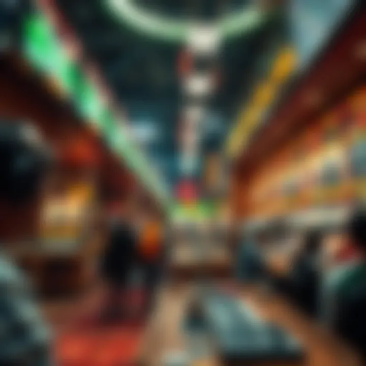 A detailed graphic showing market trends in sports betting