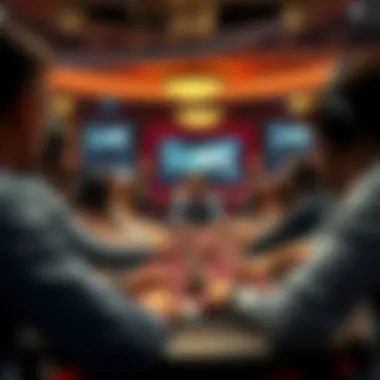 A vibrant online poker community in action