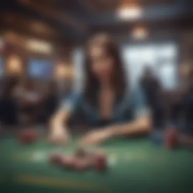 Online Poker Environment An online poker platform showcasing a virtual game environment.