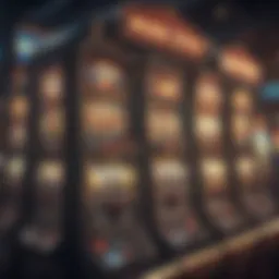 Exciting visual of various slot machines