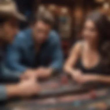 Engagement in Bounty Poker Bounty Poker gameplay table with players engaged