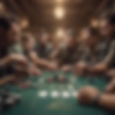 Strategic Dynamics in Bounty Poker Illustration of strategic moves in Bounty Poker