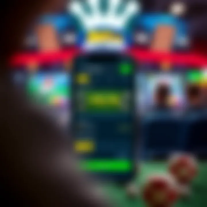 User Interface of a Betting App User interface of a popular betting app