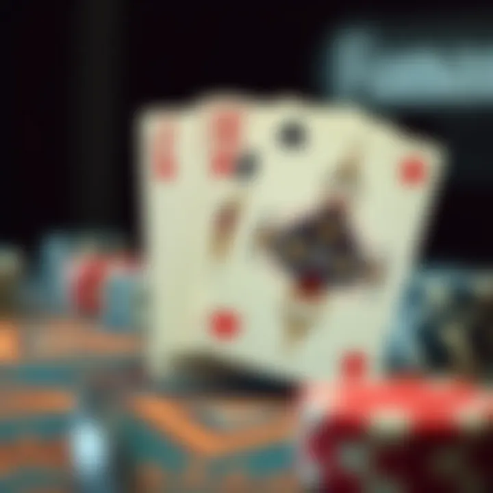 Intricate design of a modern playing card deck showcasing vibrant colors and patterns.