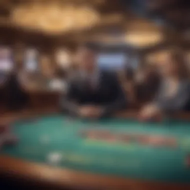 High-Stakes Gaming at Crockfords Casino A glimpse of high-stakes gaming tables at Crockfords Casino