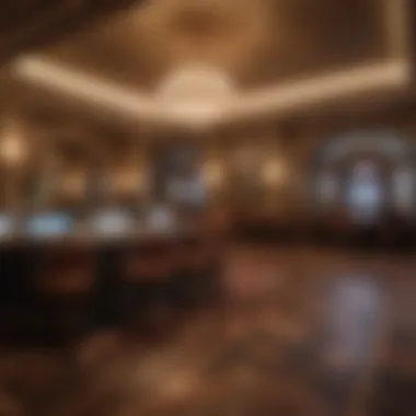 Luxury Gaming Experience Inside Crockfords Casino Interior shot of the luxurious gaming area at Crockfords Casino