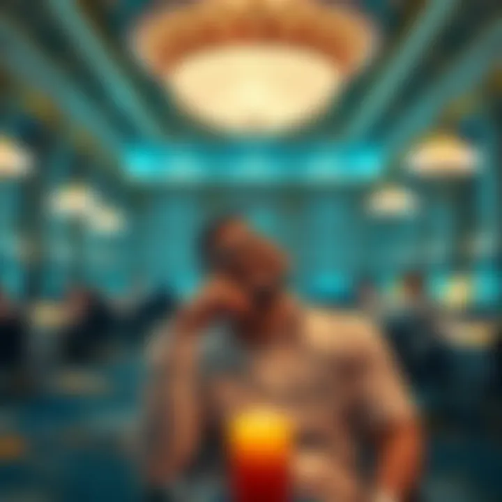 Customer enjoying amenities at Caesars Palace