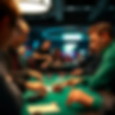 Exciting poker tournament in progress