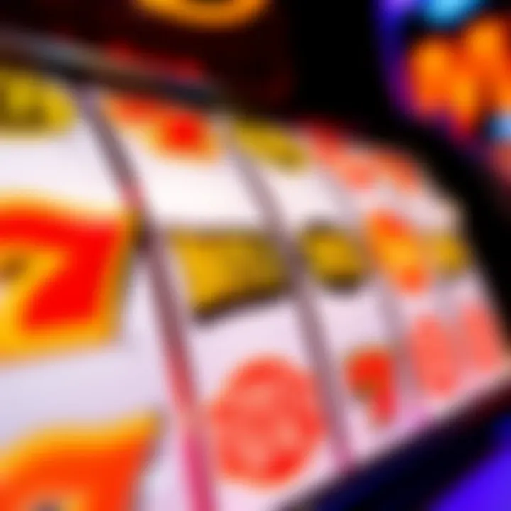 Close-up of colorful bonus feature icons