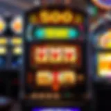Classic slot machine interface with iconic symbols