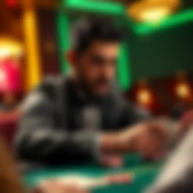 A player engaged in a thrilling round of Double Joker Poker, highlighting decision-making moments