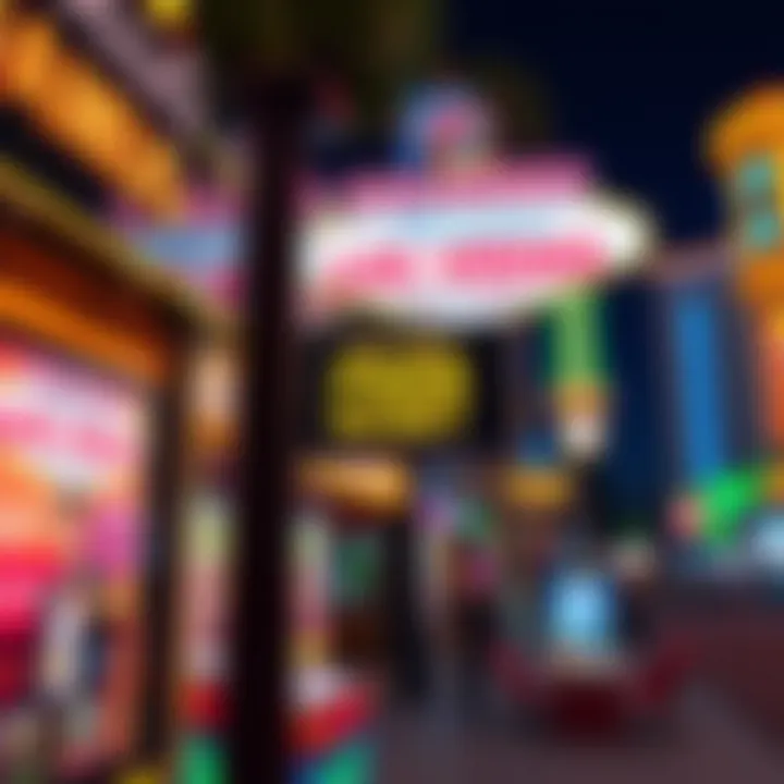 Promotional signage in Las Vegas