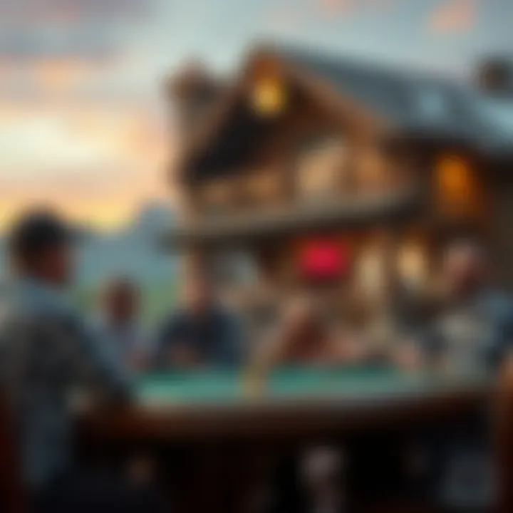 Guests enjoying recreational activities at the lodge