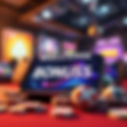 Visual representation of mobile apps showcasing various welcome bonuses