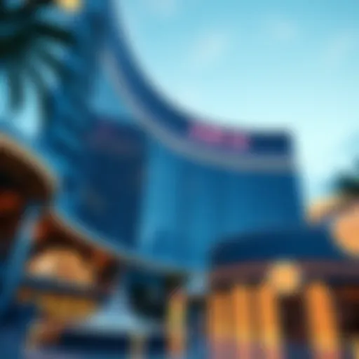 Stunning architectural view of Aria Resort and Casino