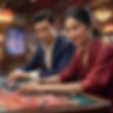Player Engagement with Asian Fortunes Engaged player enjoying Asian Fortunes gameplay
