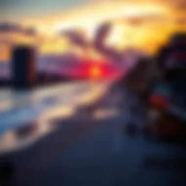 Breathtaking Sunset Over Atlantic City Beaches Stunning beach view at Atlantic City during sunset