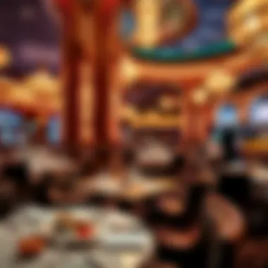 Gourmet Dining Experience at Bally's Luxurious dining area at Bally's with gourmet cuisine